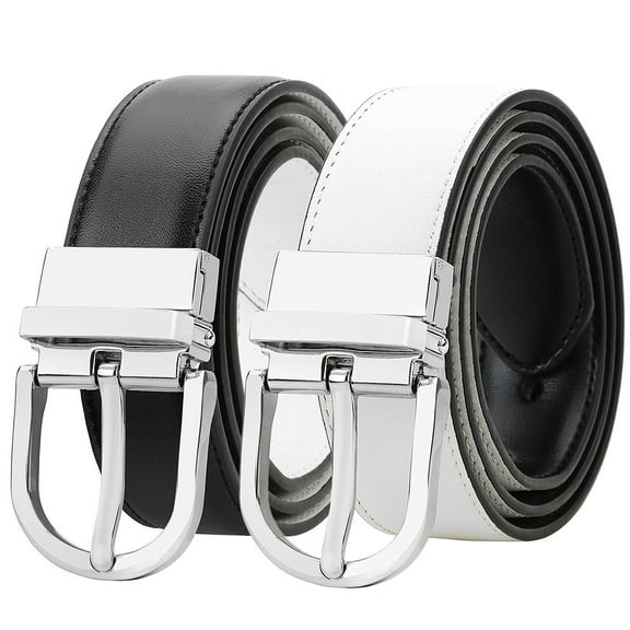 Falari Reversible Buckle Fashion Genuine Leather Belt For Women Youth Kids Girl and Boy