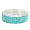 thumbnail image 1 of Falari Rhinestone Crystal Stretch Bracelet Sparkle Wedding, 1 of 3