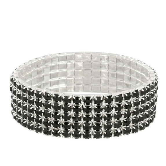 Falari Rhinestone Crystal Stretch Bracelet Sparkle Wedding