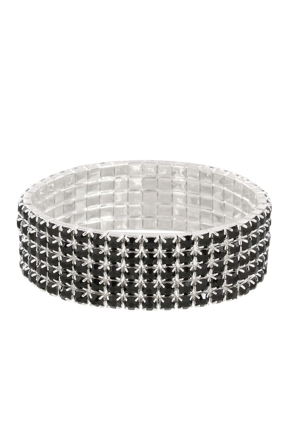 Rhinestone Crystal Stretch Bracelet Sparkle Wedding