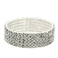 thumbnail image 1 of Falari Rhinestone Crystal Stretch Bracelet Sparkle Wedding, 1 of 3