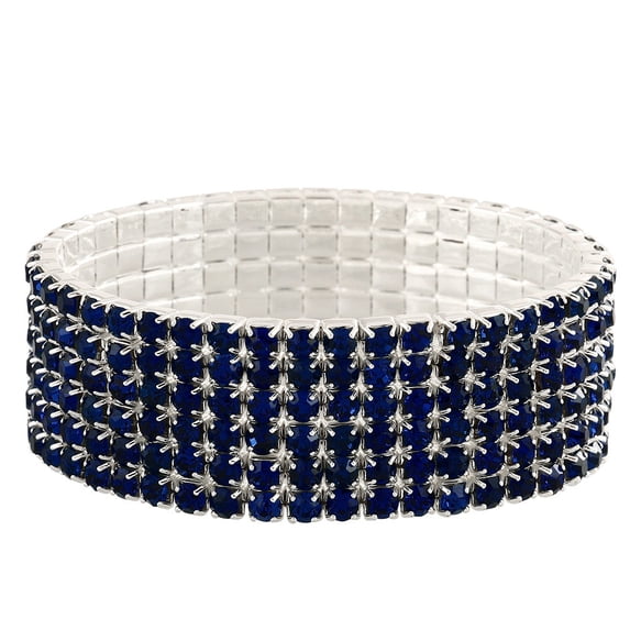 Falari Rhinestone Crystal Stretch Bracelet Sparkle Wedding