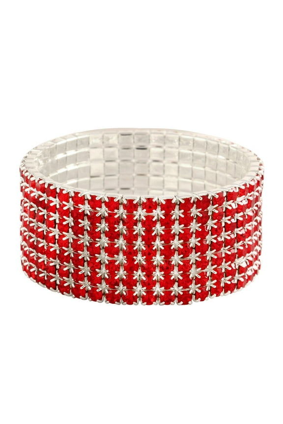 Rhinestone Crystal Stretch Bracelet Sparkle Wedding