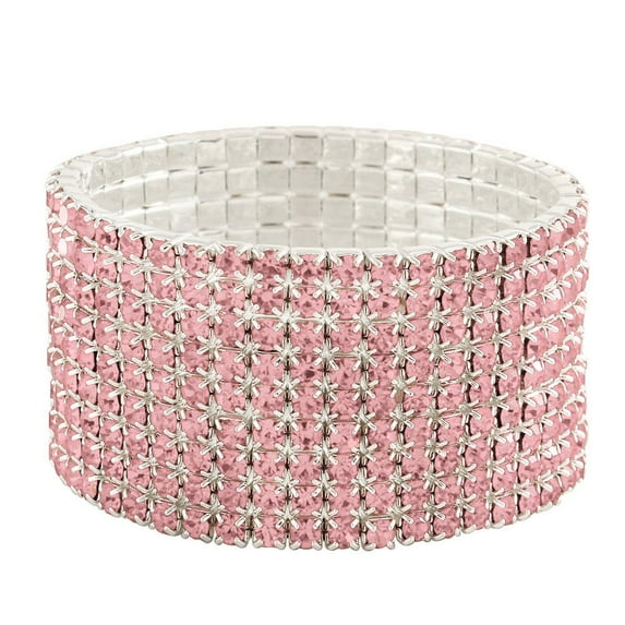 Falari Rhinestone Crystal Stretch Bracelet Sparkle Wedding