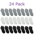 thumbnail image 1 of Falari Toddler Girls Kids Cotton Socks 12/24 Pairs Assorted 4-6 Years (24 Pairs), 1 of 1
