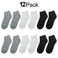 thumbnail image 1 of Falari 12/24 Pairs Boy Toddler Kids Cotton Socks Assorted 4-6 Years (12 Pairs), 1 of 1