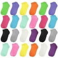 thumbnail image 1 of Falari Toddler'sStretchy Cotton Ankle Socks, Assorted Colors (24), 1 of 1