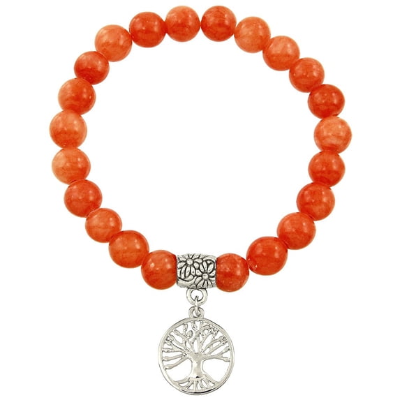Falari Tree of Life Charm Natural Gemstone Bracelet