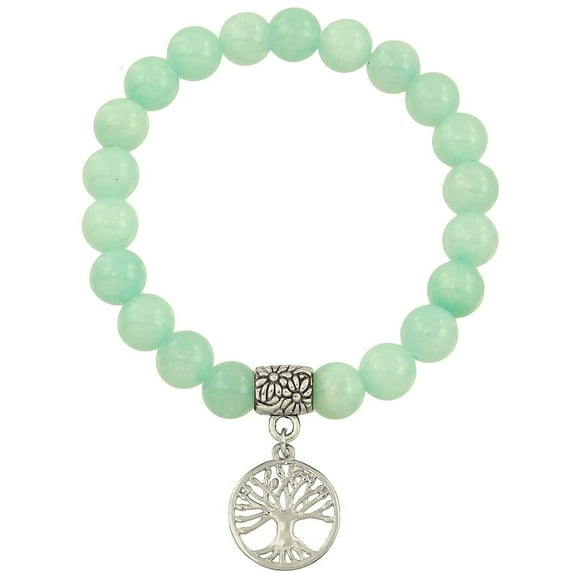 Falari Tree of Life Charm Natural Gemstone Bracelet