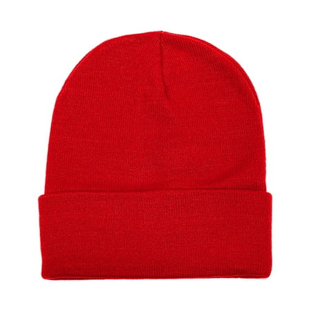 Falari Unisex Beanie Cap Knitted Warm Solid Color Red price history and forecast - Falari 63-2040A-RED-MC