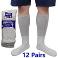 thumbnail image 1 of Falari Unisex Diabetic Crew Socks Physicians Approved & Doctor Recommended Socks for Circulatory Problems, Diabetes, Edema (Gray,10-13,12PK), 1 of 6