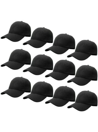 Trendy Men Baseball Hat Solid Color Decorative Round Firm