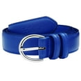 thumbnail image 1 of Falari Women Genuine Leather Belt Fashion Dress Belt With Single Prong Buckle Royal XL, 1 of 6