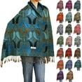 thumbnail image 1 of Falari Women's Paisley Woven Pashmina Shawl Wrap Scarf 80" x 27" Color # 05, 1 of 4