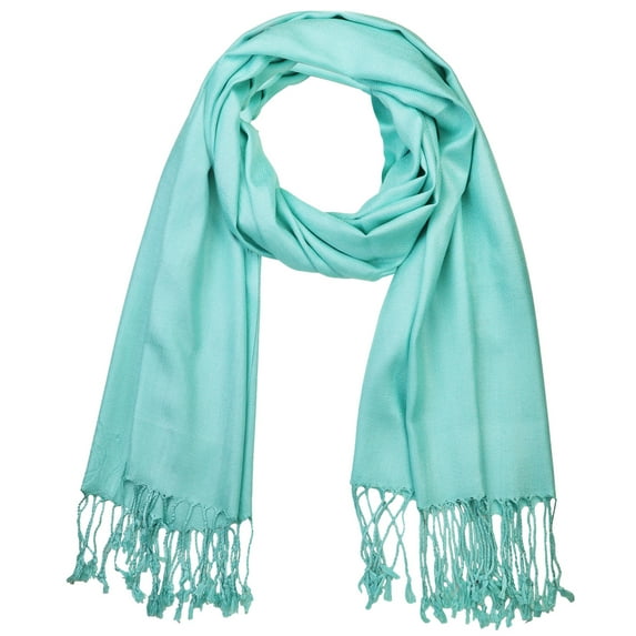 Falari Women's Soft Solid Color Pashmina Shawl Wrap Scarf Wedding Favors Bride Bridesmaid Gifts Evening Dress