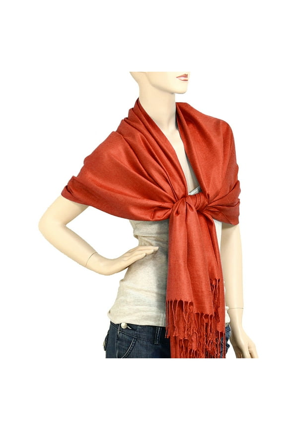 Women's Solid Color Pashmina Shawl Wrap Scarf 80" X 27"