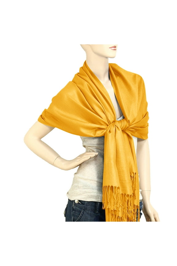 Women's Solid Color Pashmina Shawl Wrap Scarf 80" X 27"