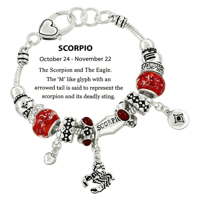 Scorpio charm bracelet hotsell