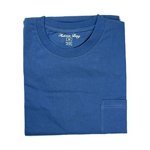 Falcon Bay 3540-15 Tagless Pocket Tee FR Blue 4X-Large