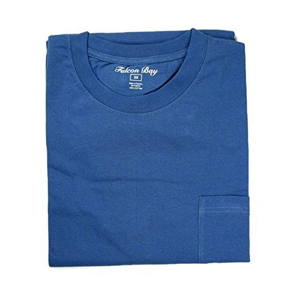 Falcon Bay 3540-15X Tagless Pocket Tee FR Blue 5X-Large
