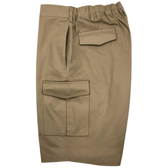 Falcon Bay New Cargo Shorts Expandable Waist 4XL Khaki #450C