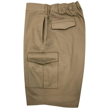Falcon Bay New Cargo Shorts Expandable Waist 5XL Khaki #450C
