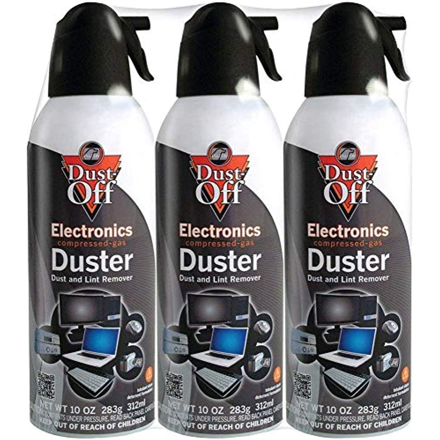 Falcon Compressed Gas (152a) Disposable Cleaning Duster 3 Count, 10 oz. Can  (DPSXL3) Limited Edition 