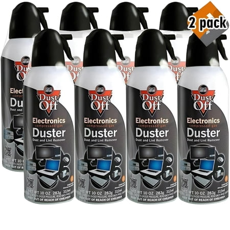 2 Pack | Falcon Dust-Off Compressed Gas Duster (10oz., 4 Pack)