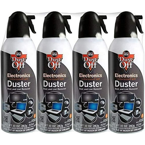2 Pack | Falcon Dust-Off Compressed Gas Duster (10oz., 4 Pack)