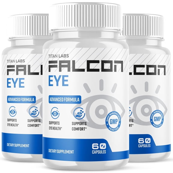 Falcon Eye Advanced Formula Eye Health Supplement Pills for Vision Care FalconEye 180 Capsules
