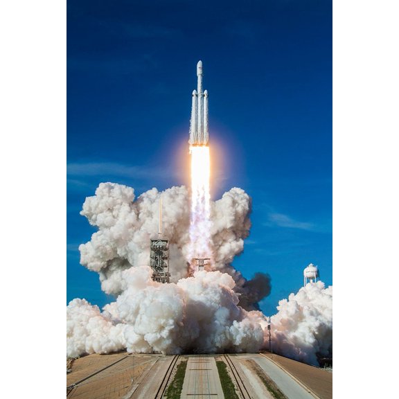 Falcon Heavy Demo Mission 2015 Poster Print - SpaceX