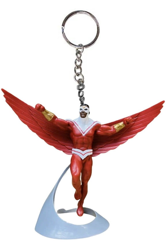 Falcon Key Ring Keychain PVC Figurine Civil War Figure Charm New