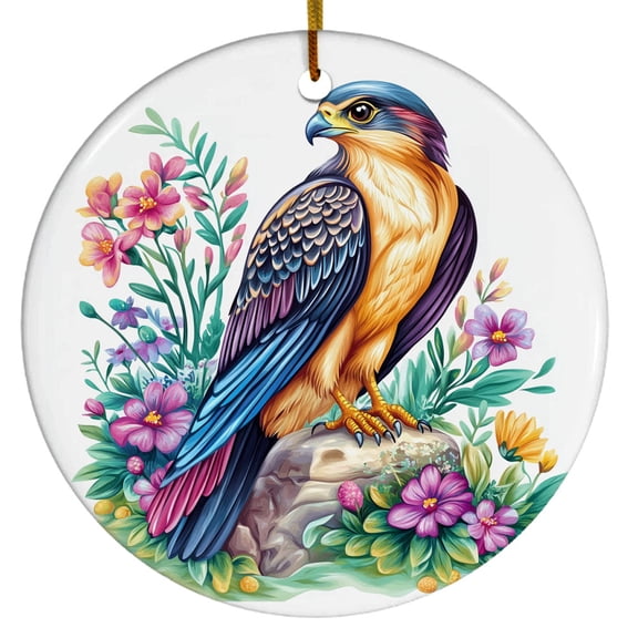 Falcon Ornament, Bird Ornament with Falcon Design, Ornament for Animal Lovers, Gift for Women, Men, Boys, Girls, Gift for Birthdays & Christmas, Christmas Ornament 2025