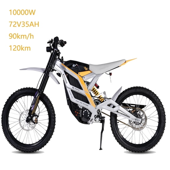 Falcon Pro 10000W peak 52MPH 410NM 72V 35AH 79 Bike Off-Road for Adults ,Mountain Ebike ,120km Range Electric Motocross 19" Tire Electric Bicycle Full Suspension Hybrid UL2849MTB