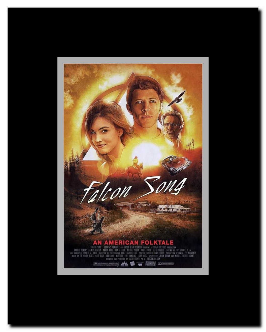 Falcon Song Framed Movie Poster