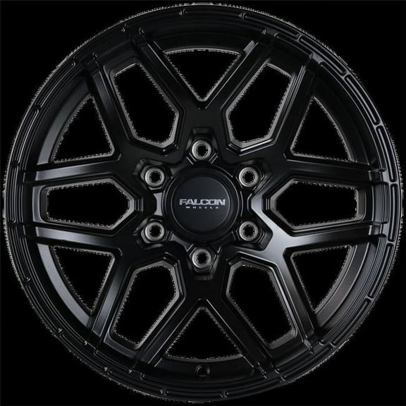 Falcon Wheels 17 x 9 in. T9 Atlas Series Cast Aluminum Wheel for 2020 Infiniti Qx80 Luxe RWD, Full Matte Black
