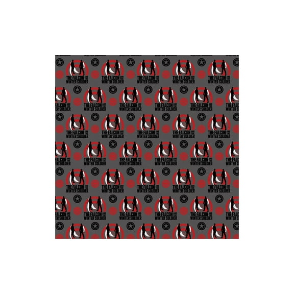 Falcon & Winter Soldier Hero Silhouette 2 Yard Cut Cotton