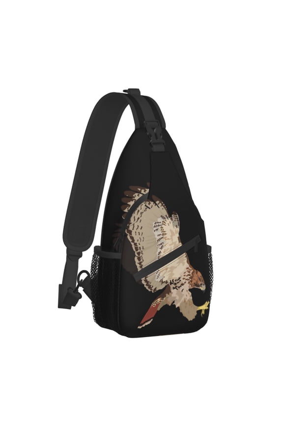 Falconry Austringer Hawk Crossbody Bag Sports Red-Tailed Flight Chest Bag Unisex Women Man Fashion Shoulder Backpacks Travel