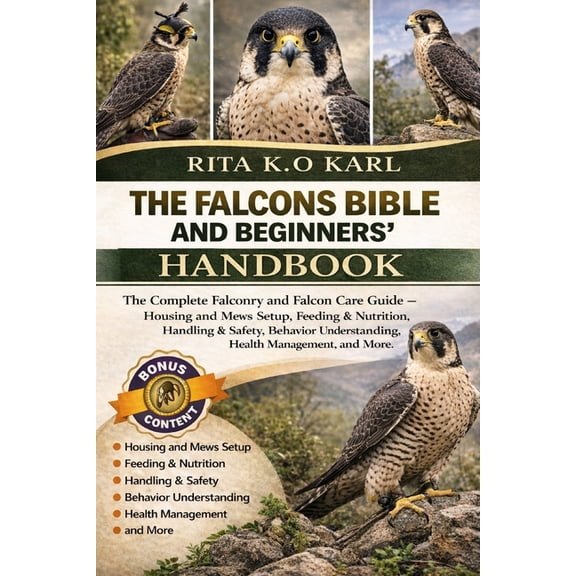 Falcons Bible and Beginners' Handbook: The Complete Falconry and Falcon Care Guide - Housing and Mews Setup, Feeding & N, (Paperback)