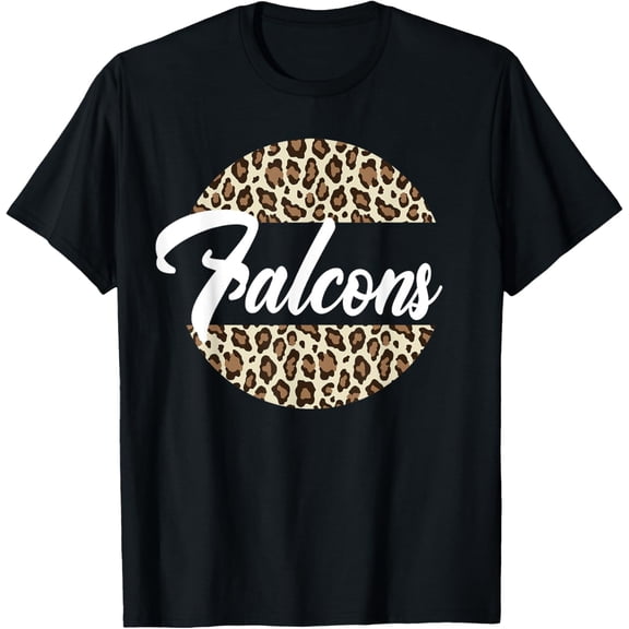 Falcons High School Mascot Sports Team Women's Falcons T-ShirtMen and women, White Black T-shirt, size: Extra large S-4XL