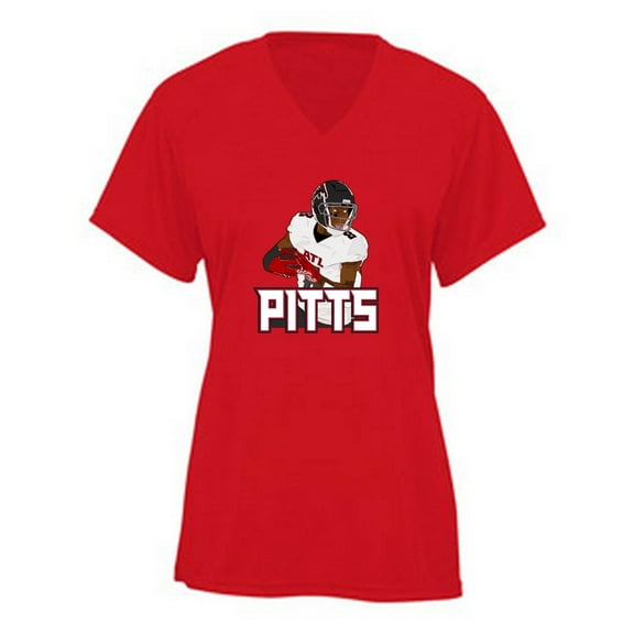 Falcons Kyle Pitts Pic LADIES V-NECK T-shirt