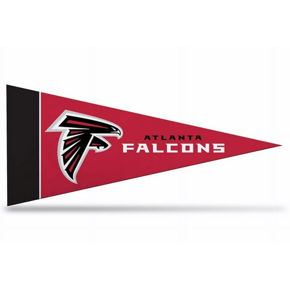 Falcons Mini Pennant - 1 Pennant, Licensed By Rico 4" x 9"