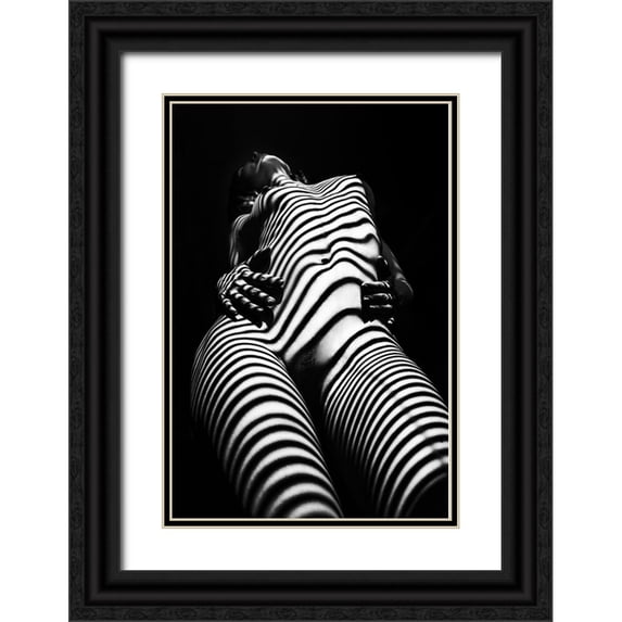Faletkin, Mikhail 11x14 Black Ornate Wood Framed with Double Matting Museum Art Print Titled - Untitled