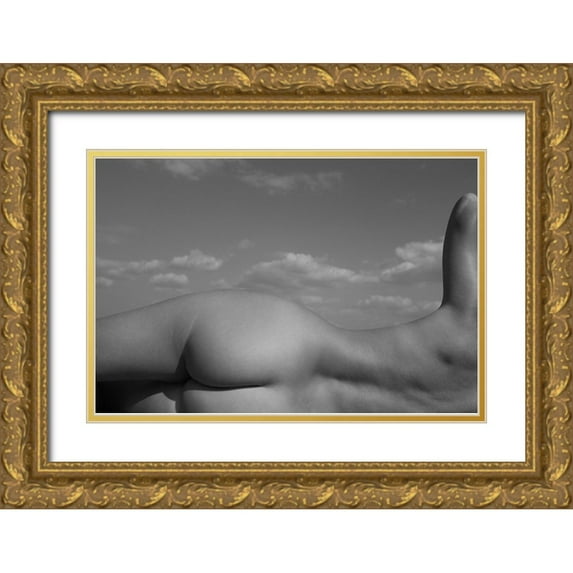 Faletkin, Mikhail 24x17 Gold Ornate Wood Framed with Double Matting Museum Art Print Titled - Fragments Of The Landscape 10