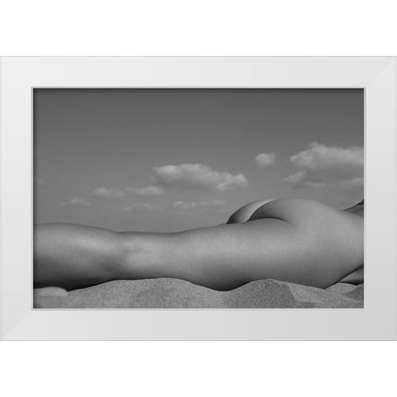 Faletkin, Mikhail 24x17 White Modern Wood Framed Museum Art Print Titled - Fragments Of The Landscape 8