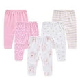 thumbnail image 1 of Falianni Baby Cotton Comfortable Everyday Essentials Pants,5-Pack,Sizes 0-12M, 1 of 11