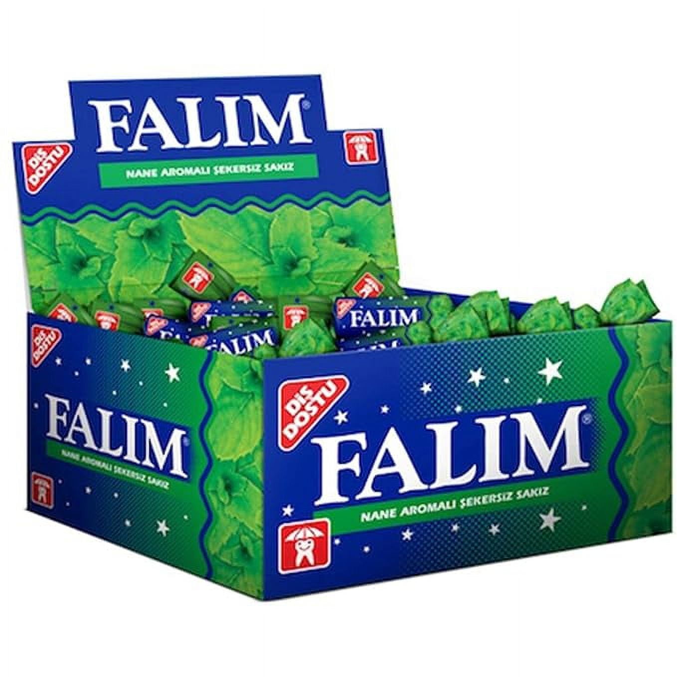 Falim Chewing Gum with Mint Aroma without Sugar (20 x 5 pieces/140 g) :  : Grocery