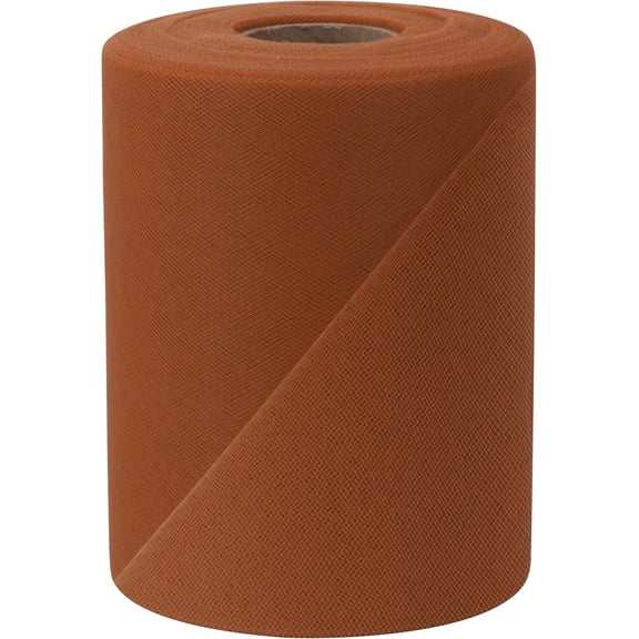 Falk Fabrics Tulle Spool, 6-Inch by 100-Yard, Copper