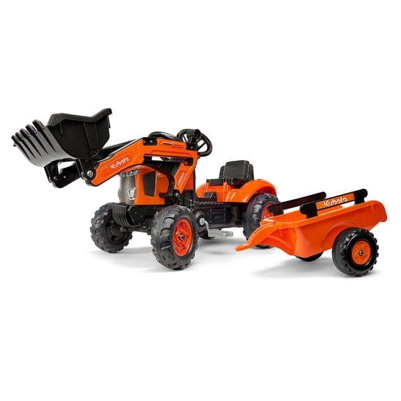 Falk Kubota M7171 Pedal Ride-on Tractor with Loader and Trailer by Falk FA2065AM