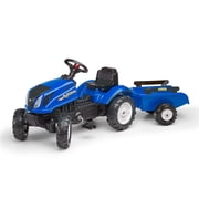 Falk New Holland T6 Pedal Tractor with Trailer by Falk FA3080AB